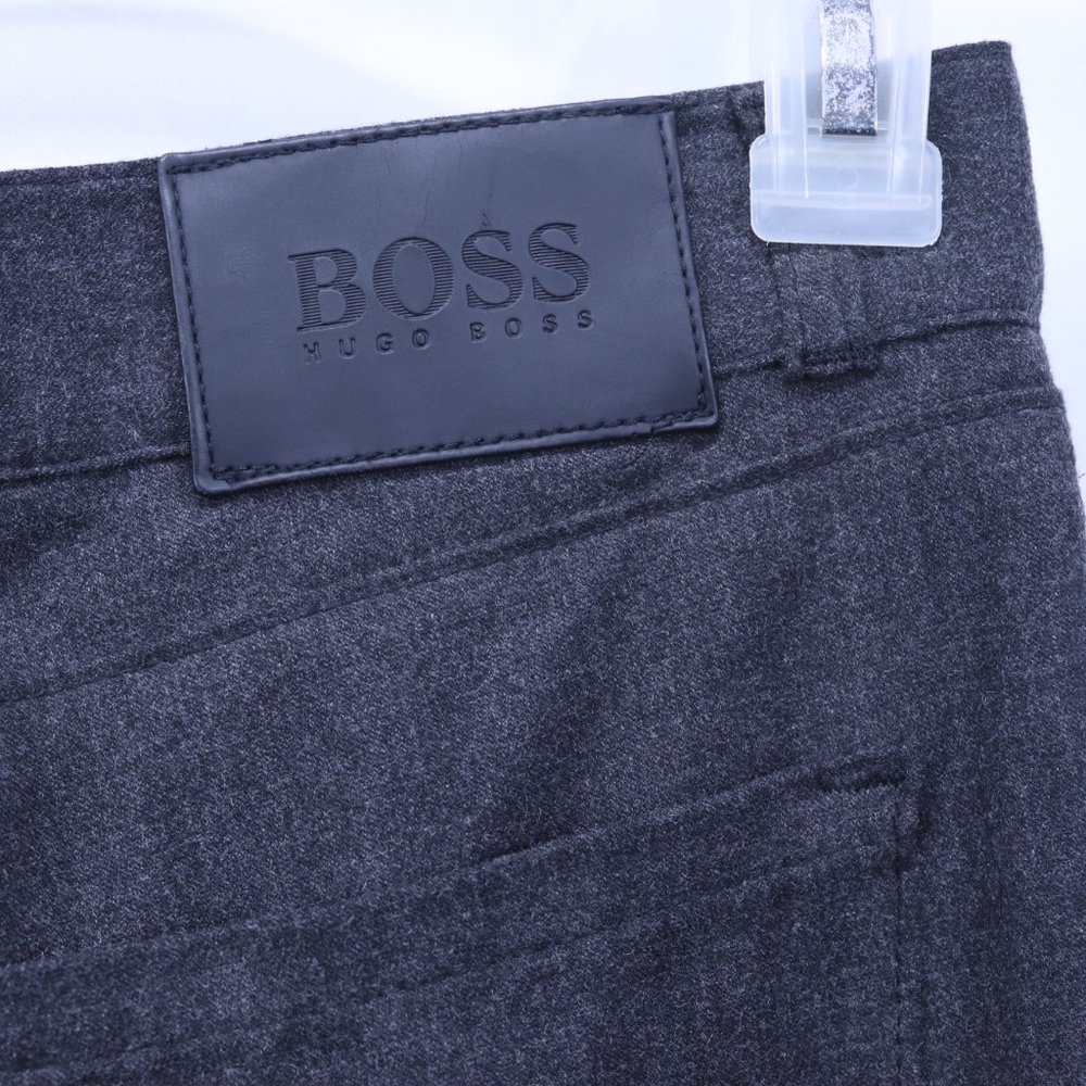 Hugo Boss Stretch Phoenix ( 19427) Grey Virgin Wool Blend 5 Pocket Pants 33x34